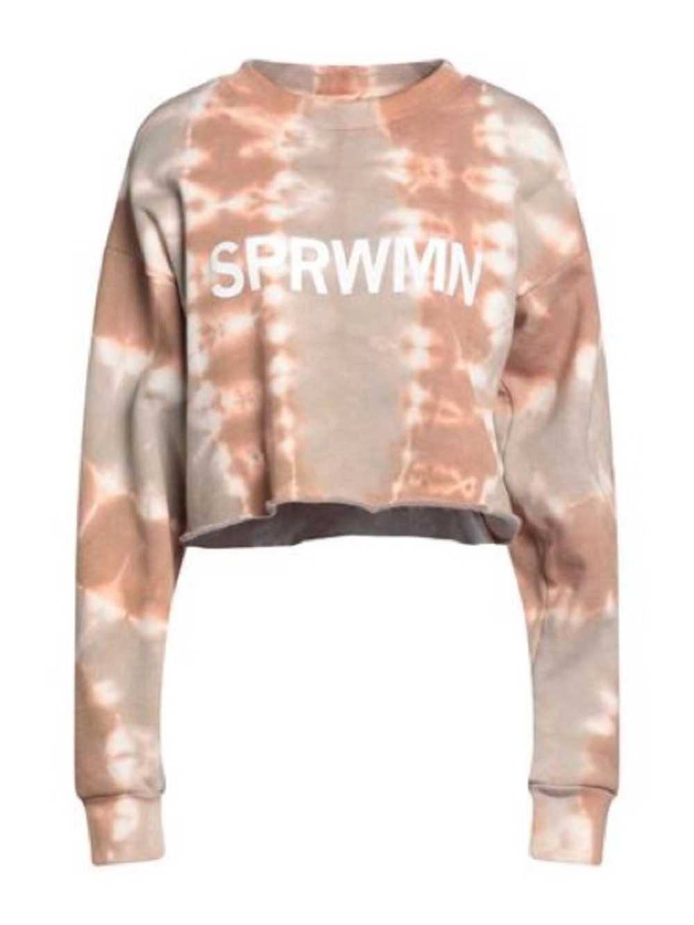 SPRWMN Cropped Logo Sweatshirt in Desert Dusk Sz Medium